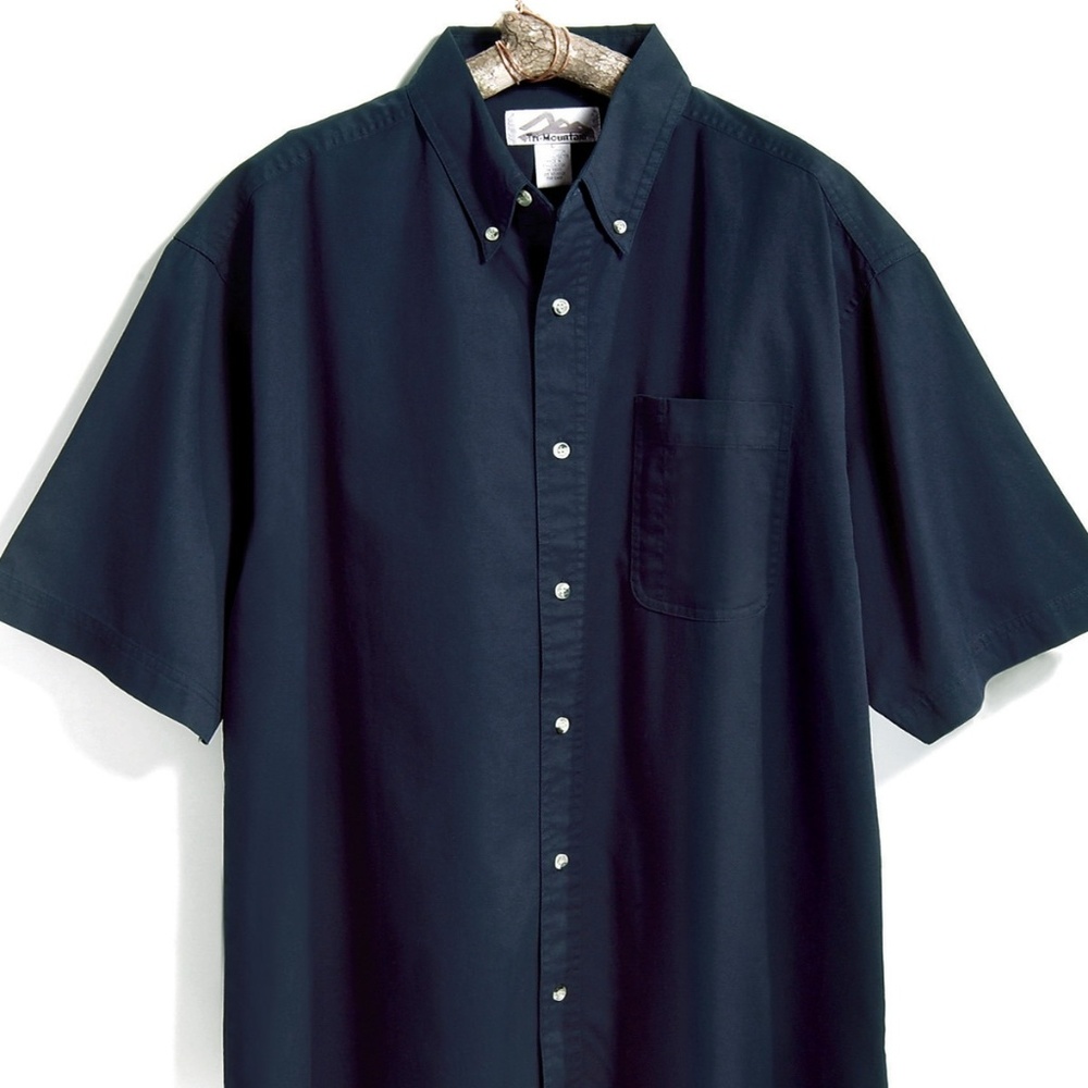 NWT Tri Mountain 768 Recruit ss shirt NAVY